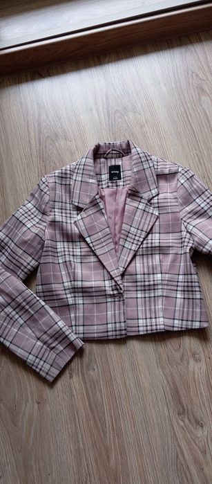 Marynarka w kratę formy Sinsay rozmiar xxs/xs