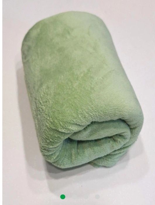 Плед флісовий 200 × 220 см салатовий