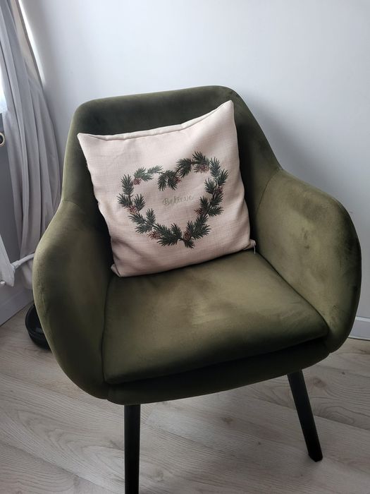 Fotel welurowy, stan bardzo dobry