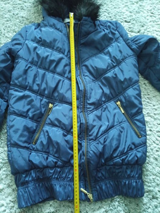 Куртка жіноча коротка для вагітних синього кольору