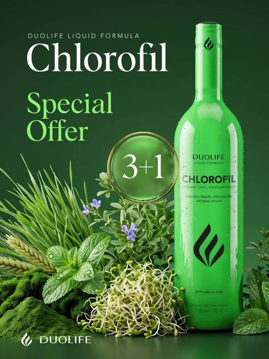 Duolife Chlorofil 3+1 gratis