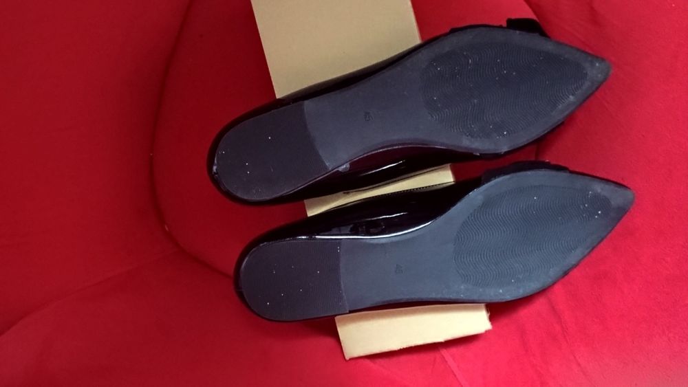 Baleriny Rozmiar 45 Czarne Kokarda