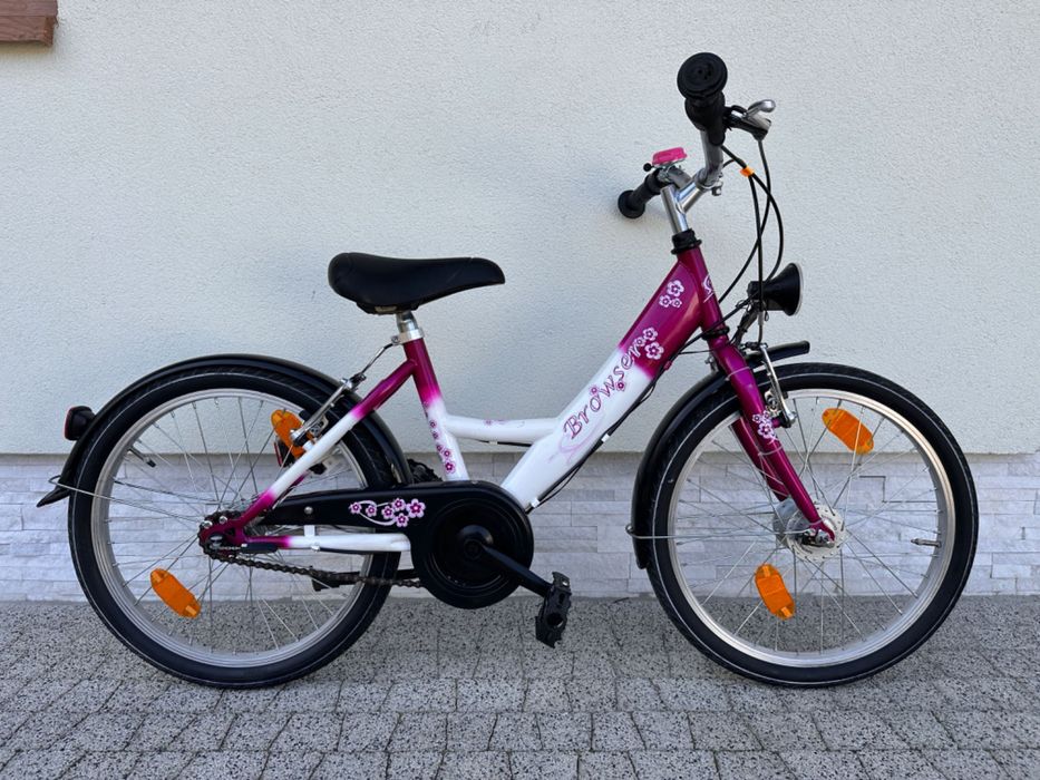 Rower BROWSER - koła 20, 3 biegi, kontra, prądnica w kole