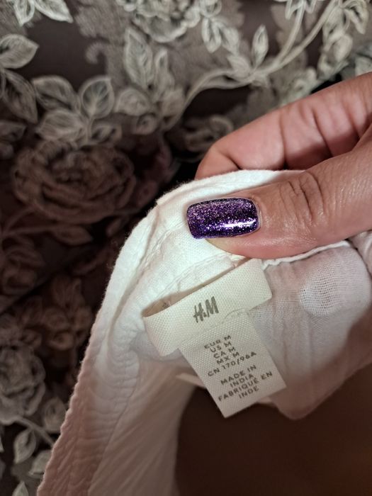 Білий котоновий сарафан h&m.