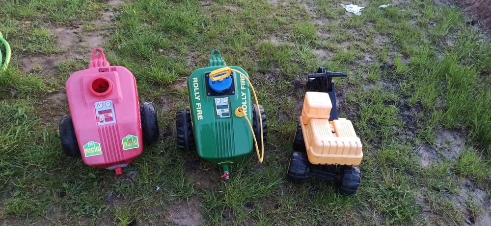 Traktor dla dziecka z przyczepą i beczką+koparka