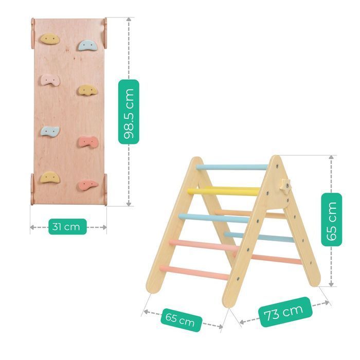 domowy plac zabaw Lama - pastelowy