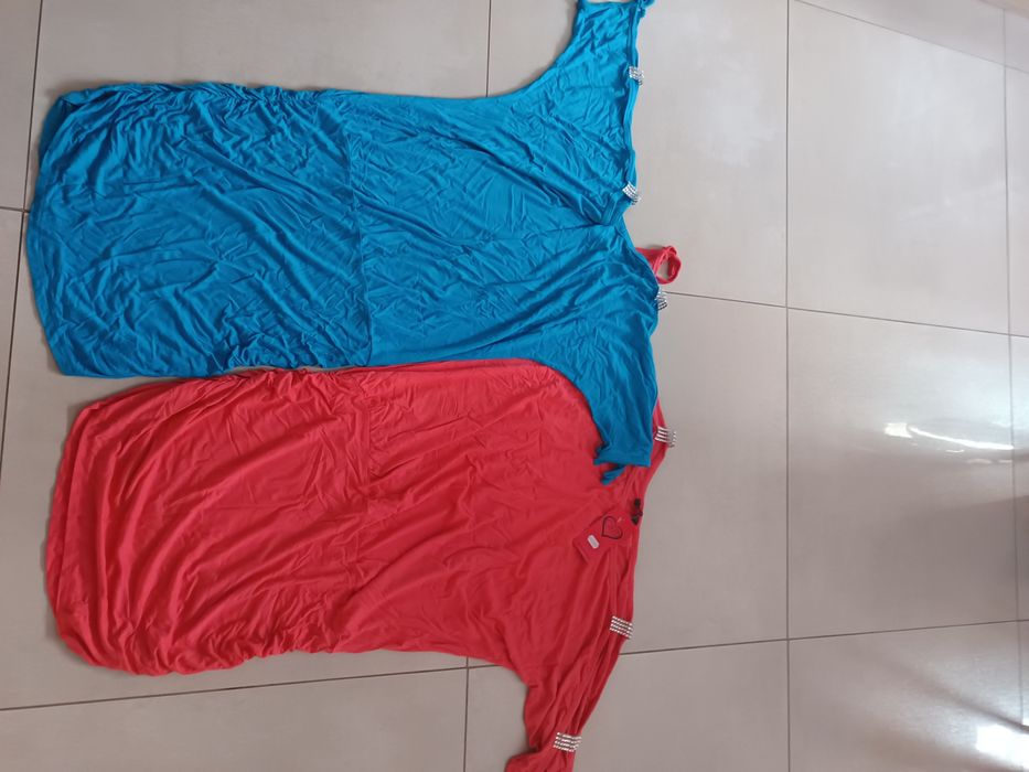 Dwupak sukienek z marszczeniem