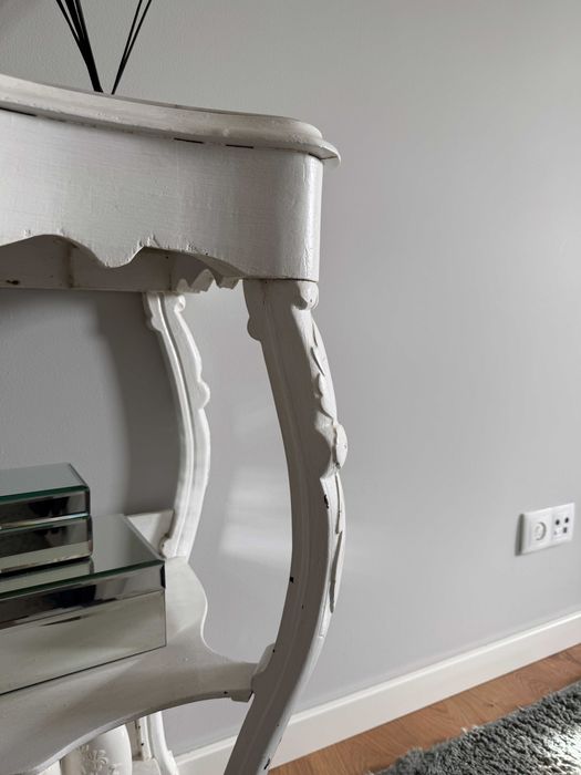 Consola antiga, com tampo em mármore