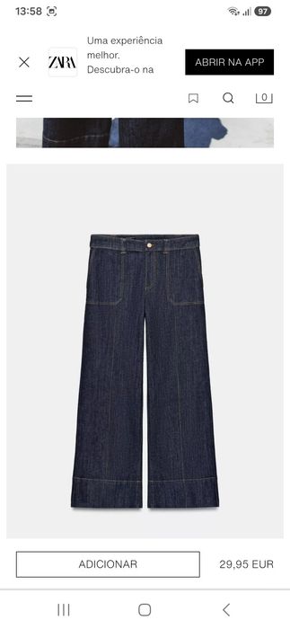 Vendo Jeans Zara com etiqueta