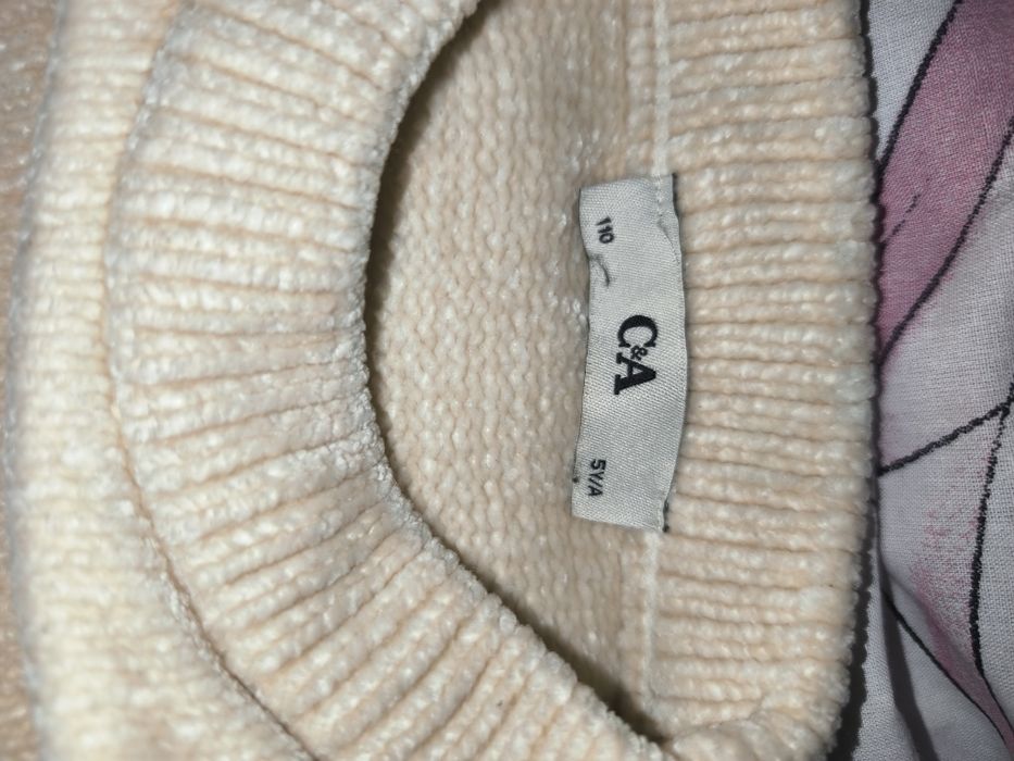 Новорічний светр кофтинка для дівчинки 110 см 5 рок новогодний свитер