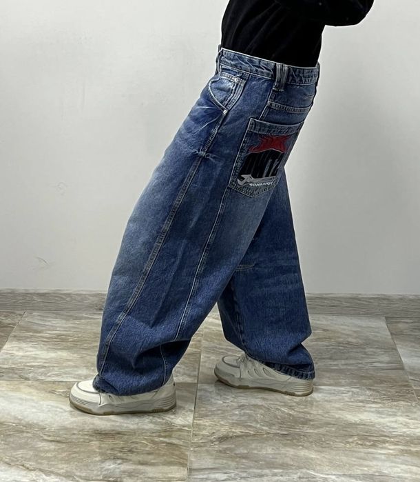 Нові широкі реп джинси BAGGY rap jeans широкие джинсы fubu ecko jaded