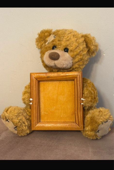 Bilderrahmen Fotorahmen Teddy miś maskotka vintage