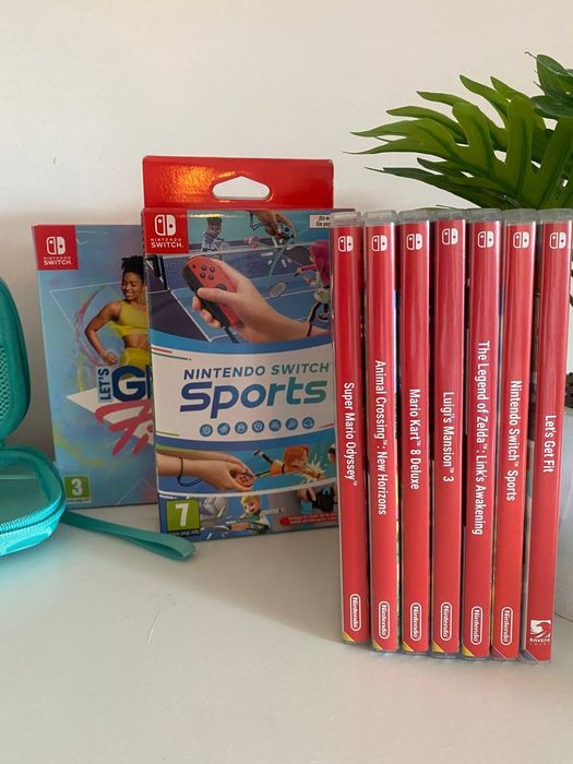 Nintendo Switch (HAC-001) Completa na Caixa + Bolsa | Jogos disponíveis