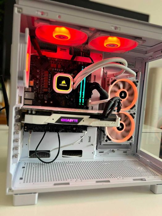 PC Gamer i5-14400F + RTX 2060 Super — visual aquário, RGB no painel