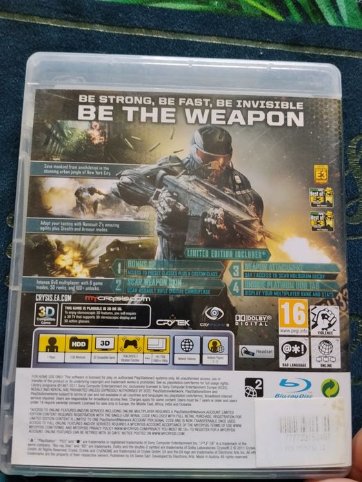 Crysis 2, gra ps3
