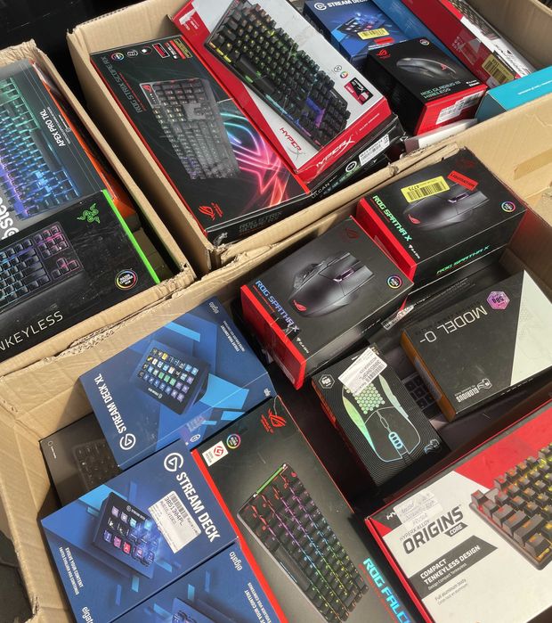 ОПТ Клавіатури та миші з Амазону: Asus  HP Logitech Razer - 2500 шт