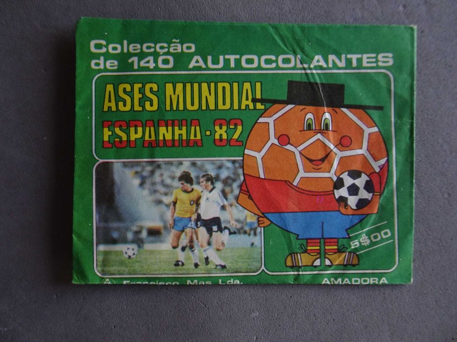 Carteira de cromos fechada Ases Mundial Espanha 82 Futebol