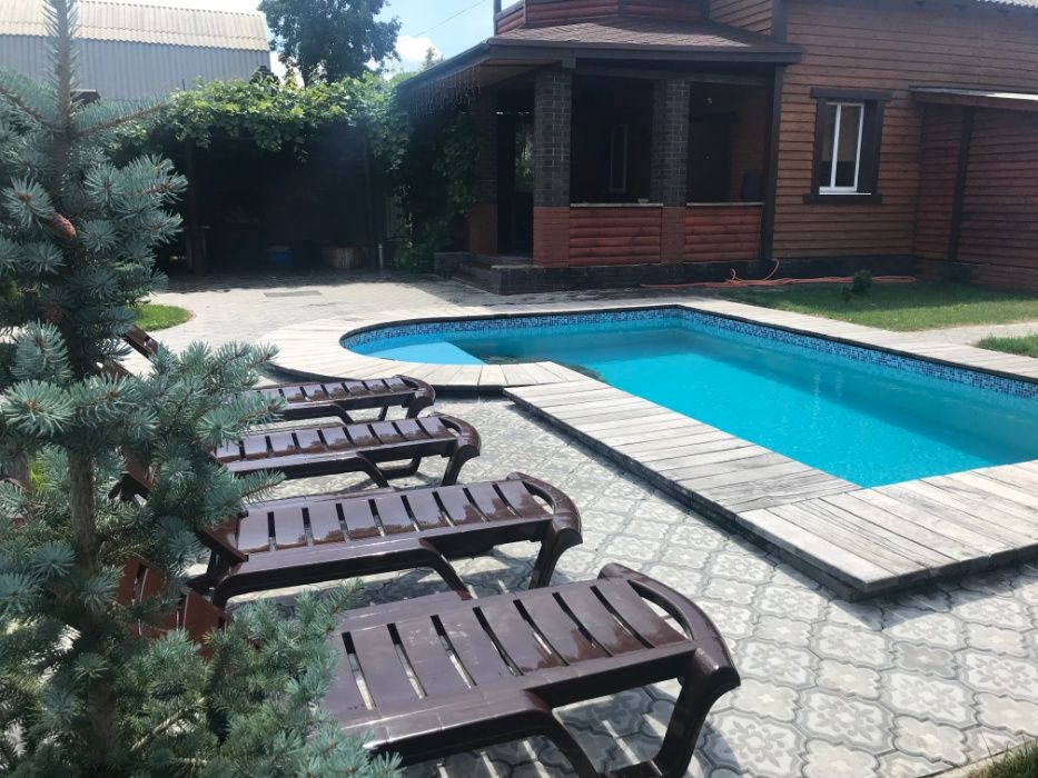 ДОМ-ТЕРЕМ-г.СУМЫ- ПОСУТОЧНО (сауна и бассейн)+БАССЕЙН (3.5*7*1,8 м)