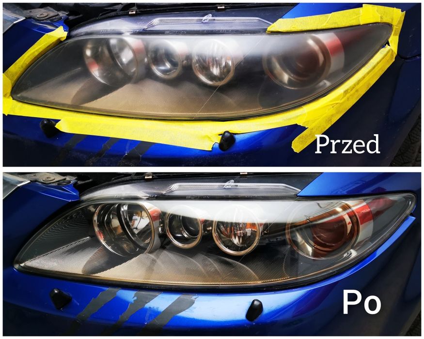 Polerowanie reflektorów lamp z zabez.Ceramiką Grafenową!PROMOCJA 199zł