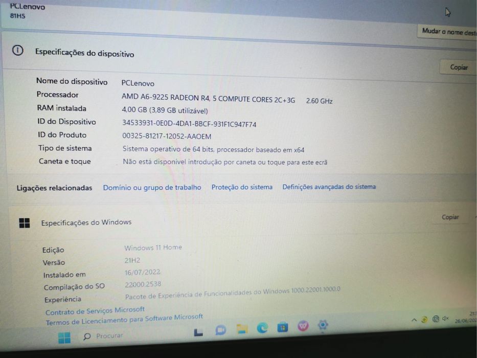 Lenovo ideapad 130 4GB RAM e 500GB