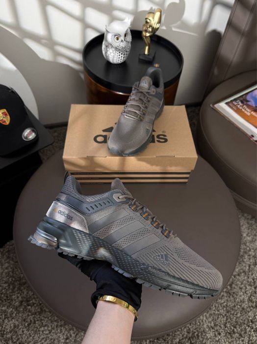 ХІТ! Чоловічі кросівки Adidas Marathon Brown Grey 41 42 43 44 45 46
