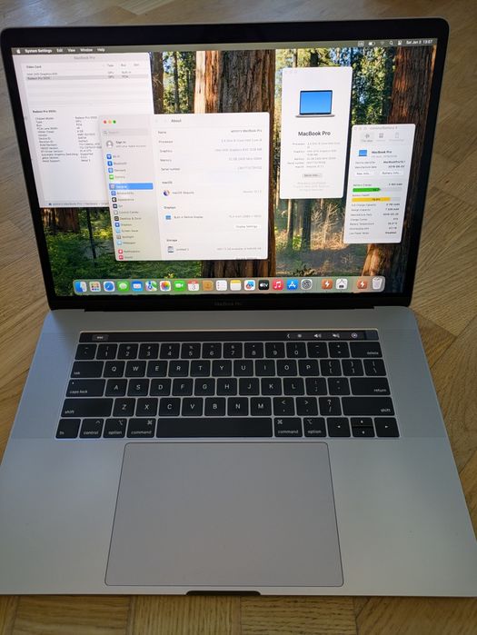 MacBook Pro 2019, 15", i9 (8 ядер), 32/512 ГБ.