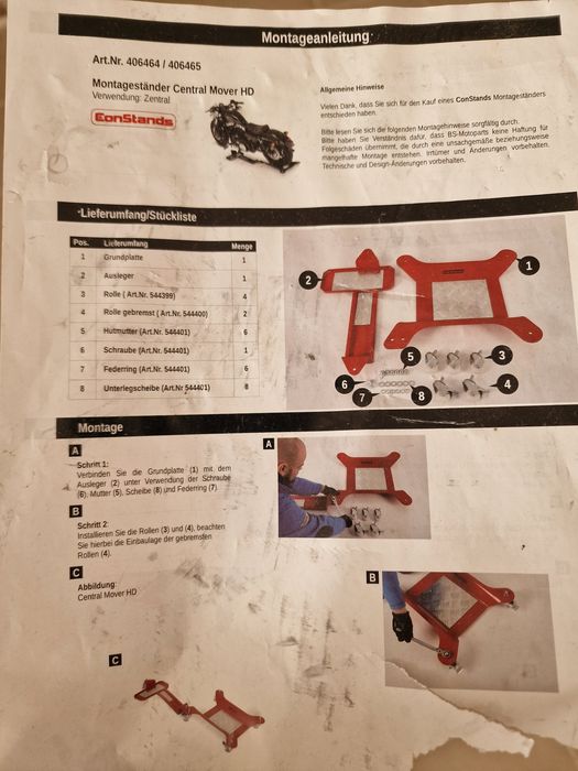 Rampa mover moto - suporte com rodas