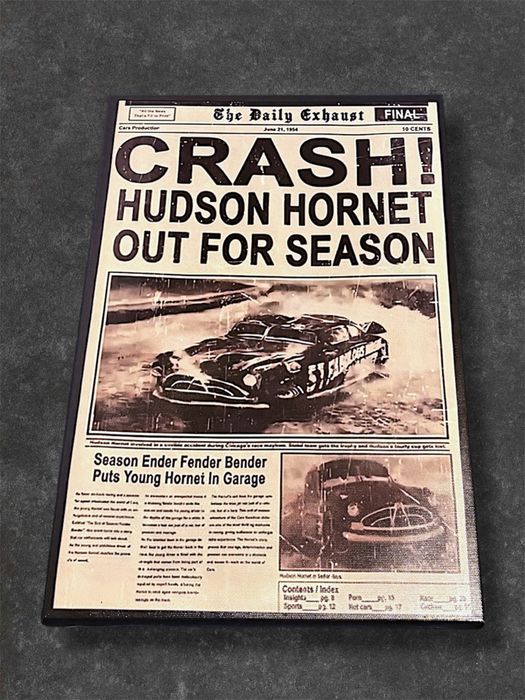 maly obraz plotno plakat auta cars hudson hornet