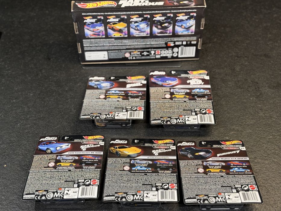 Hot Wheels Fast Imports set Fast & Furious GT-R R34 Silvia Gallardo