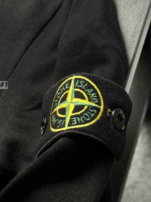 Стон Исланд Мужской Свитшот - Кофта Stone Island Чорна - ХС С М Л ХЛ