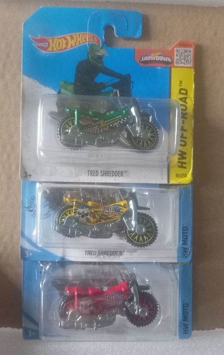 Conjunto 3 tred Shredder hot wheels
