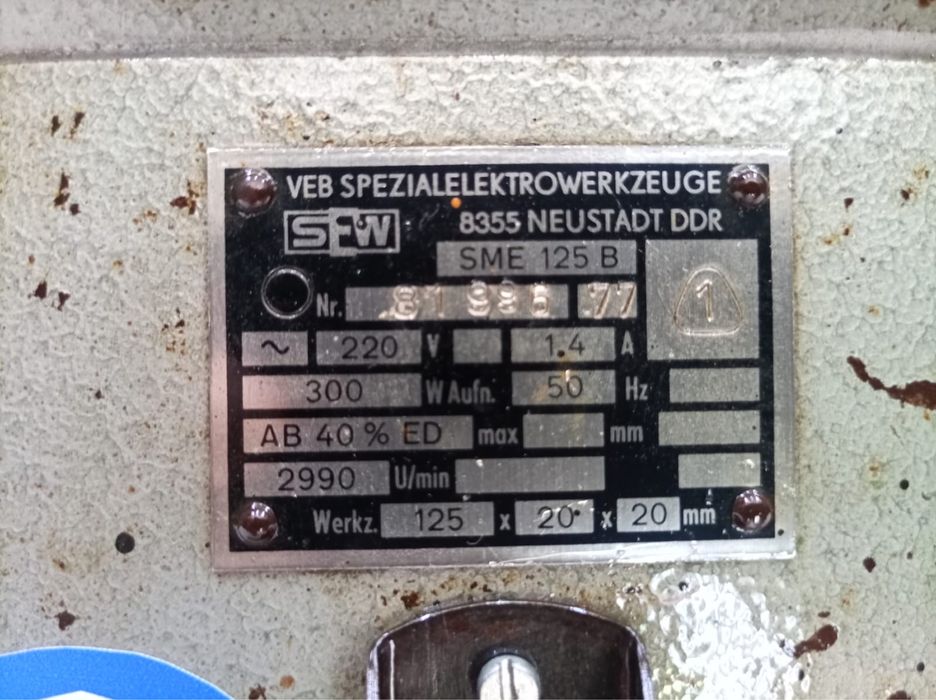 Szlifierka stołowa produkcji DDR 300W