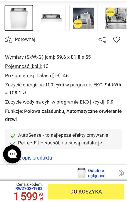 Zmywarka Electrolux EEA627201L