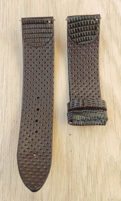 Ремінець для годинника з шкіри ігуани 22мм.