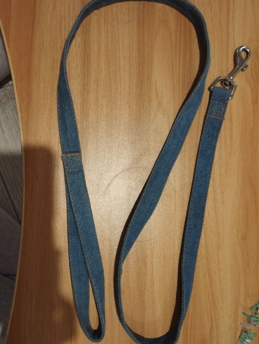 Smycz dla psa. dżinsowa