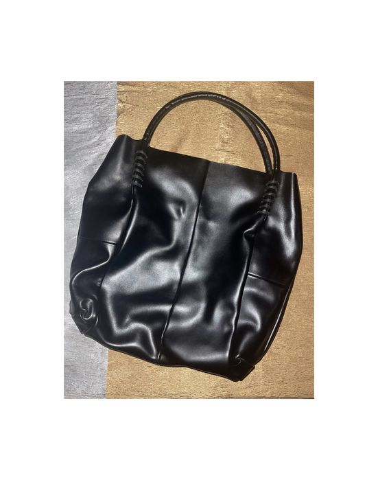 Шопер из натуральной кожи