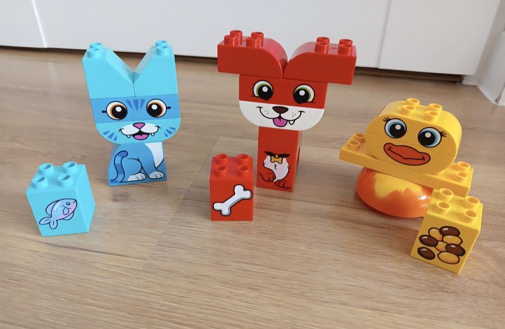 Lego duplo piesek kotek i kaczuszka