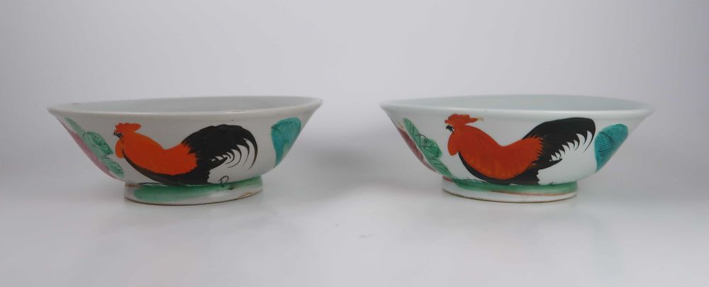 2 taças da China - Galos