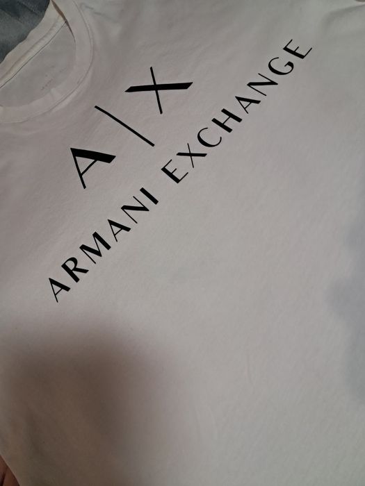 Оригінальна жіноча базова біла футболка Armani Exchange