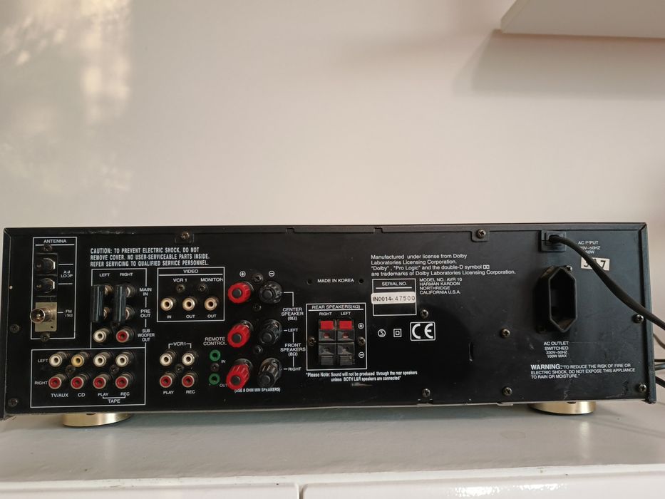 Amplituner Harman Kardon AVR 10, stan bardzo dobry
