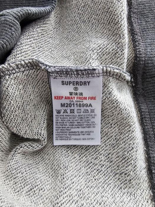 Szara bluza Superdry