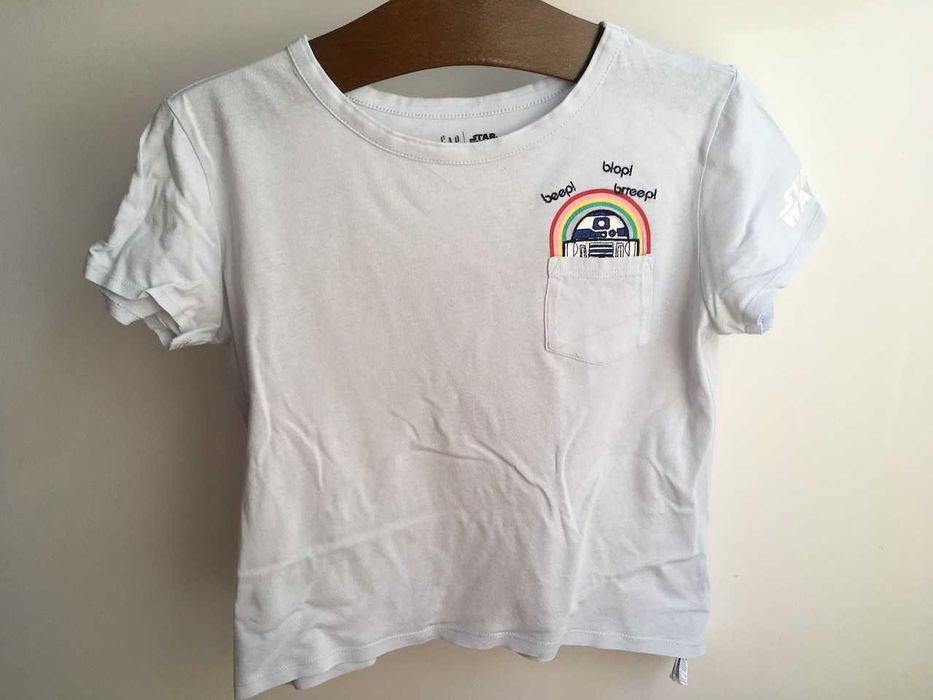 GAP T-shirt crop Star Wars R2D2 XL 10-11L 11-12L 140/146/152