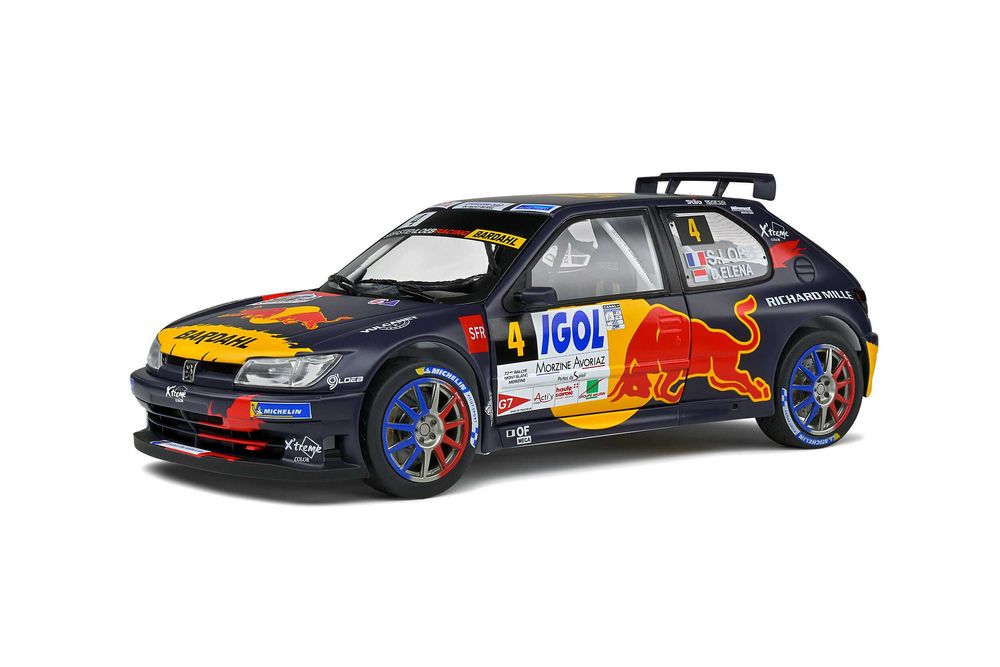 Peugeot 306 Maxi "Red Bull" S.Loeb Rally Mont Blanc 2021 - Solido 1/18
