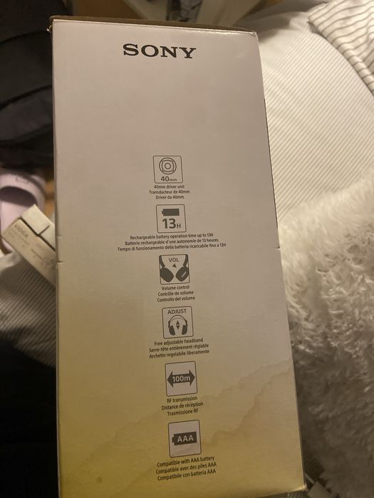 Auriculares SEM fio SONY confortaveis
