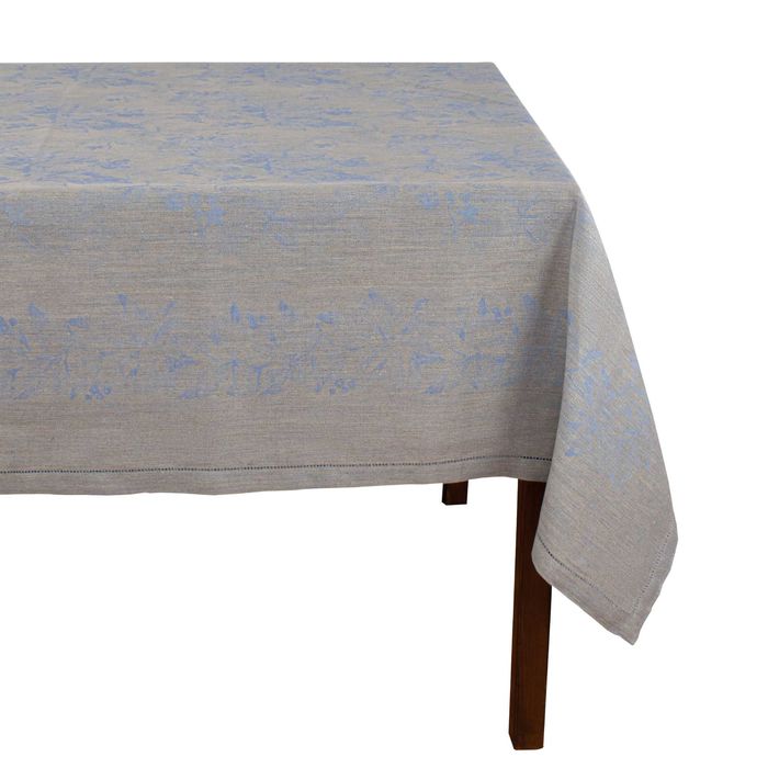 Conjunto toalha mesa 150x200 e 4 guardanapos,  Linho