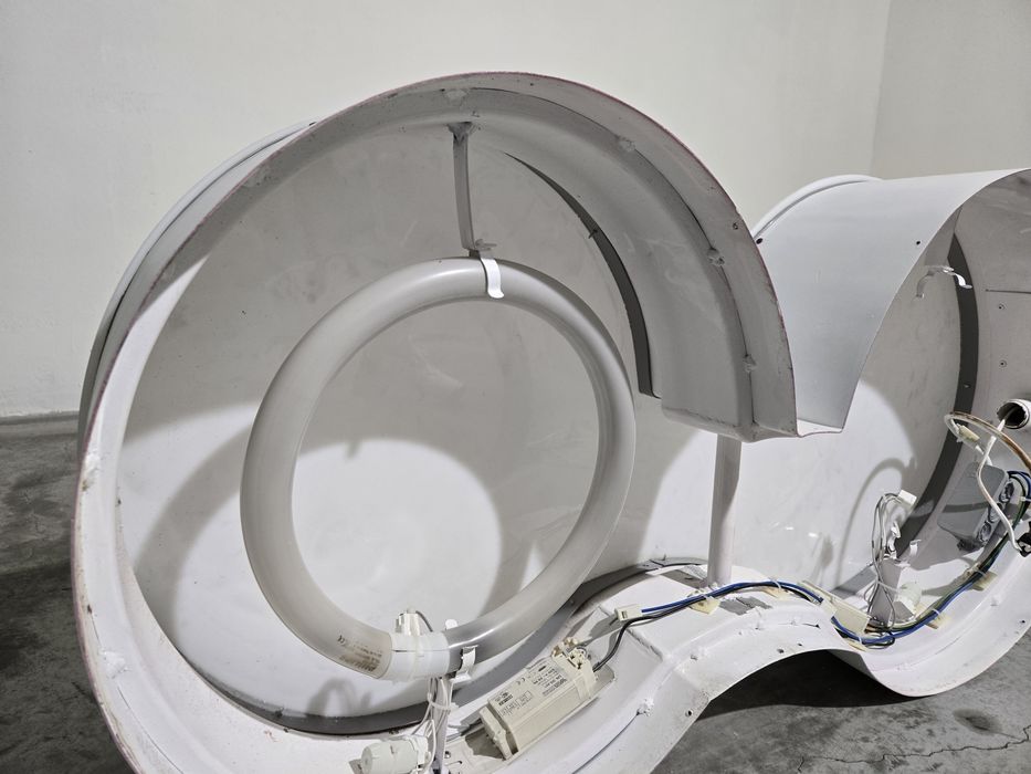 Reclame publicidade com luz