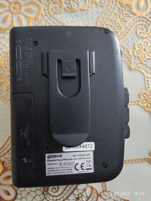 Walkman Groove srebrno czarny