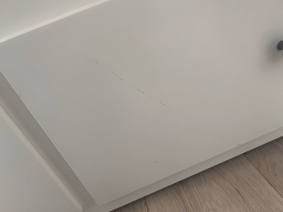 Łożko ikea białe drewniane