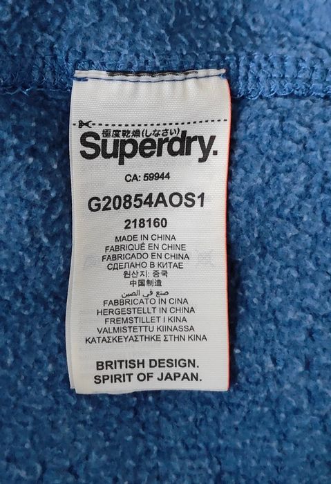 Wr) SUPERDRY Oryginalna bluza kaptur Roz.M