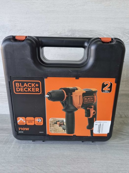 Дрель сетевая ударная BLACK+DECKER BEH710